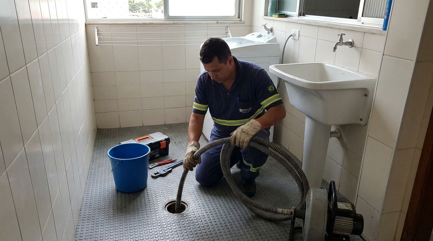 Desobstrução na Cozinha em São José dos Campos‑SP
