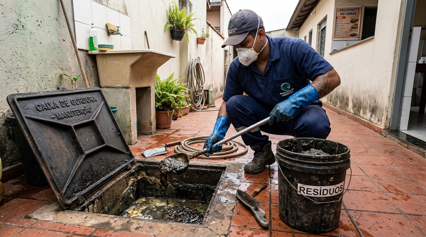 Manutenção de Caixa de Gordura em São José dos Campos‑SP